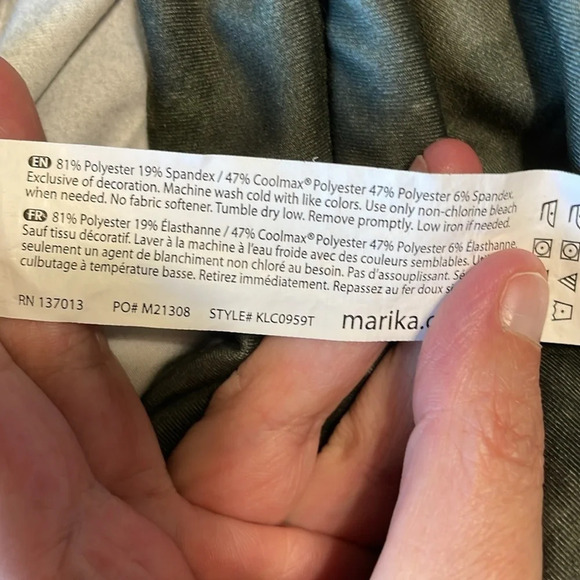 Marika camouflage army green cropped leggings size medium - Picture 4 of 4